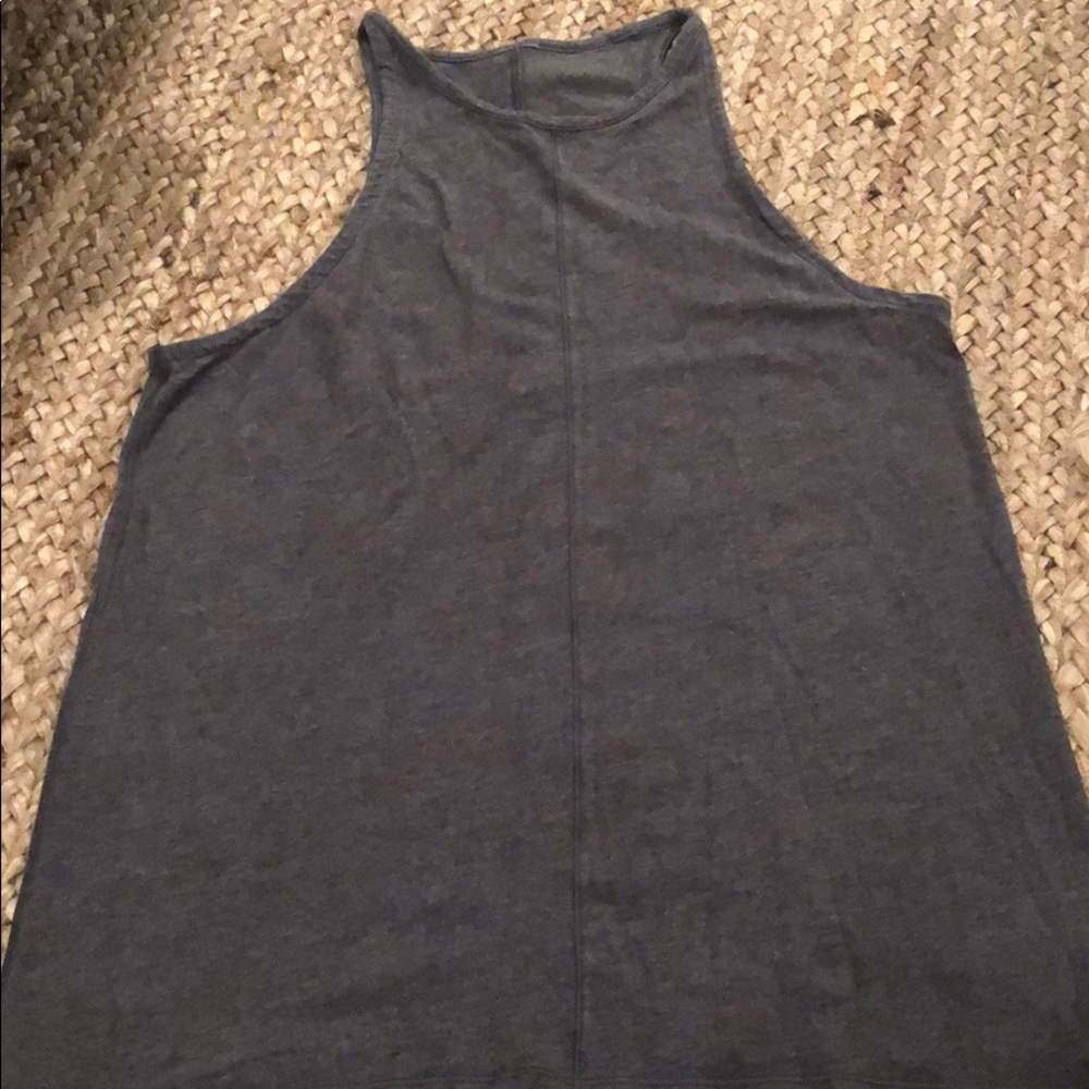 Gray Lululemon workout tank